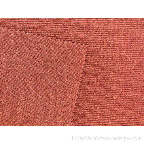 2020 Double Sided Knitted lurex rib fabric